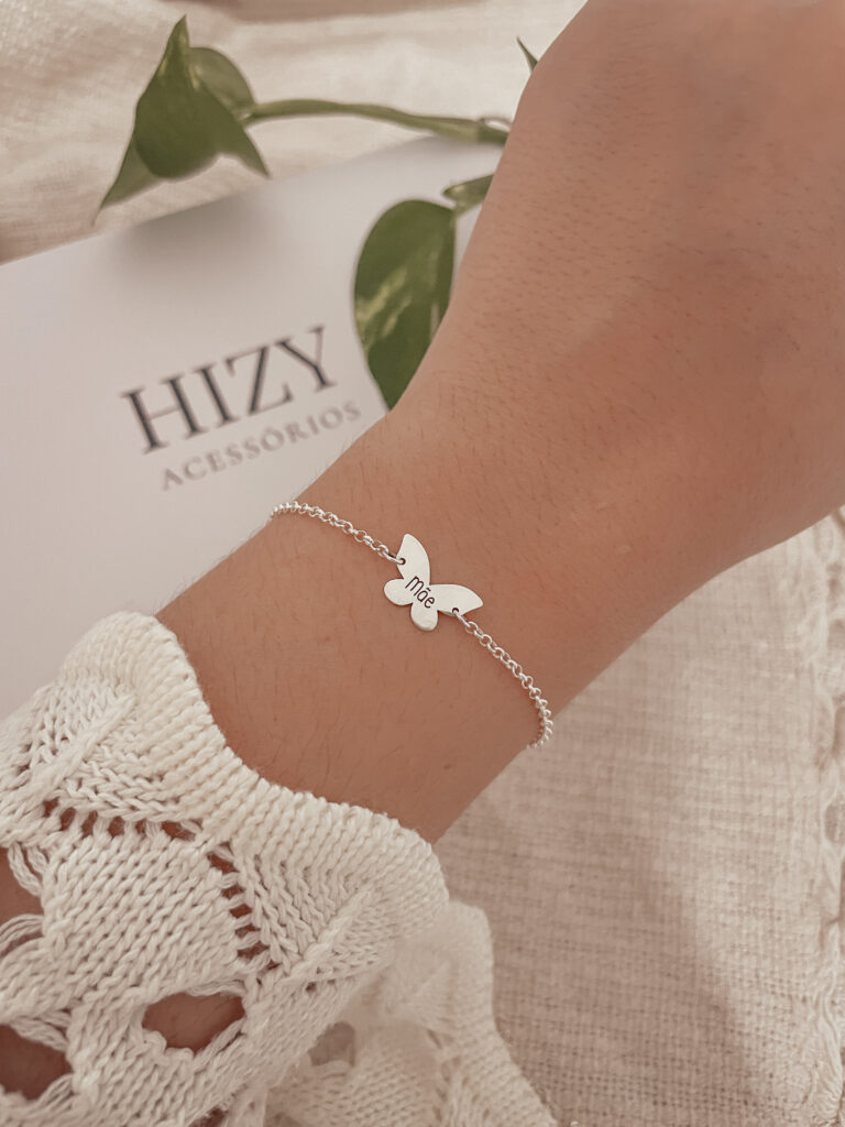 Pulseira Borboleta Personalizada