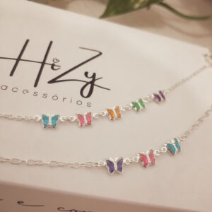 Pulseiras Mãe e Filha borboleta