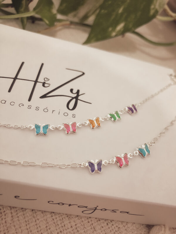 Pulseiras Mãe e Filha borboleta