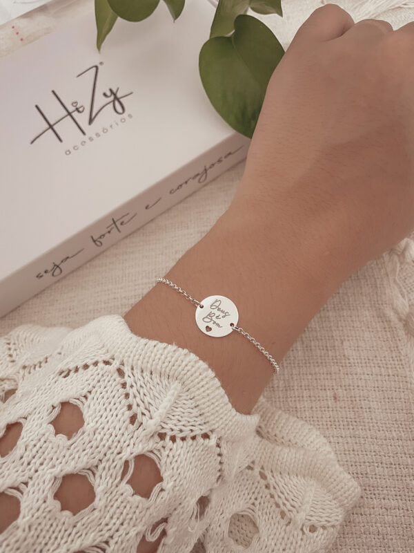 Pulseira frase personalizada
