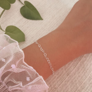 Pulseira Corações Vazados