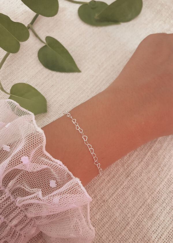 Pulseira Corações Vazados