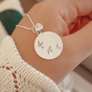 Colar pássaros personalizado