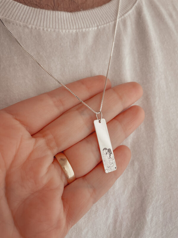 Colar Foto Retangular