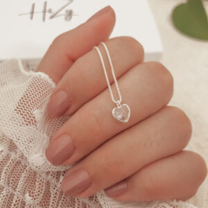 Colar Cristal Coração