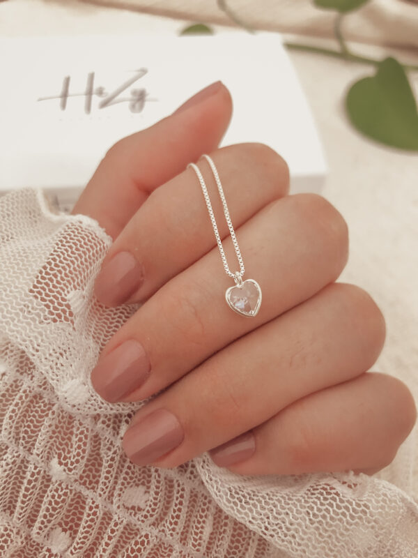 Colar Cristal Coração