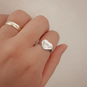 Anel Coração Personalizado