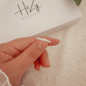 Anel aparador cravejado