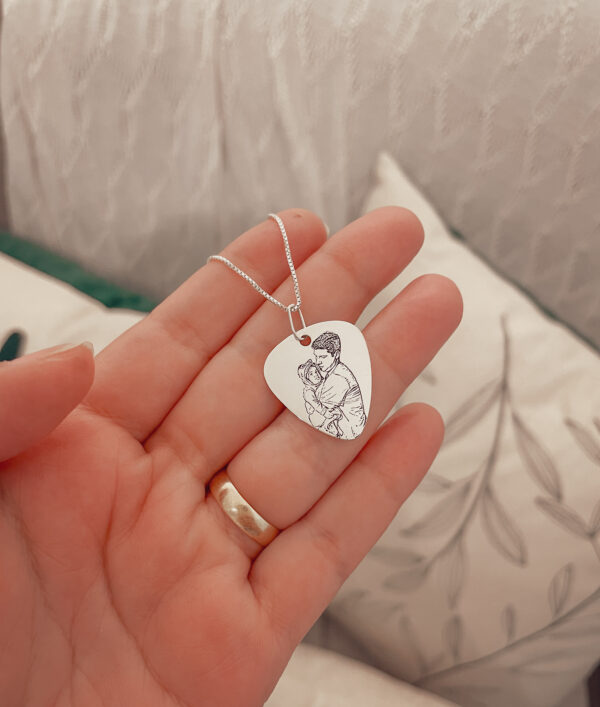 Colar palheta com foto