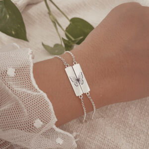 Kit pulseiras da amizade borboleta