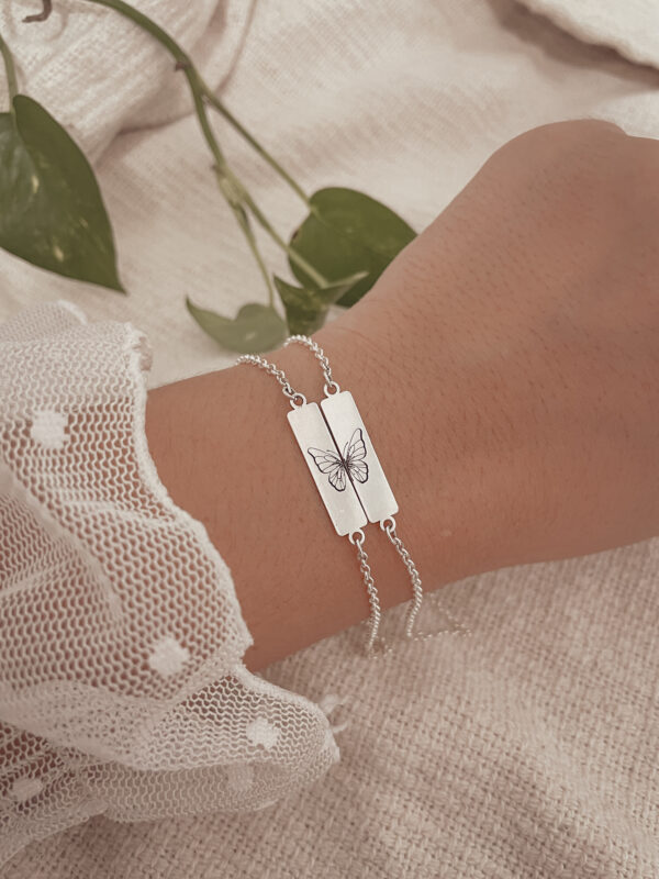 Kit pulseiras da amizade borboleta