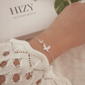 Pulseira Borboleta Cravejada