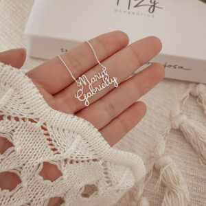 Colar Personalizado Nome Duplo