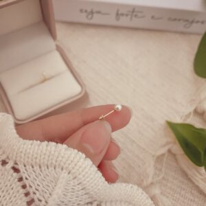 Brinco Pérola Baby Ouro 18K